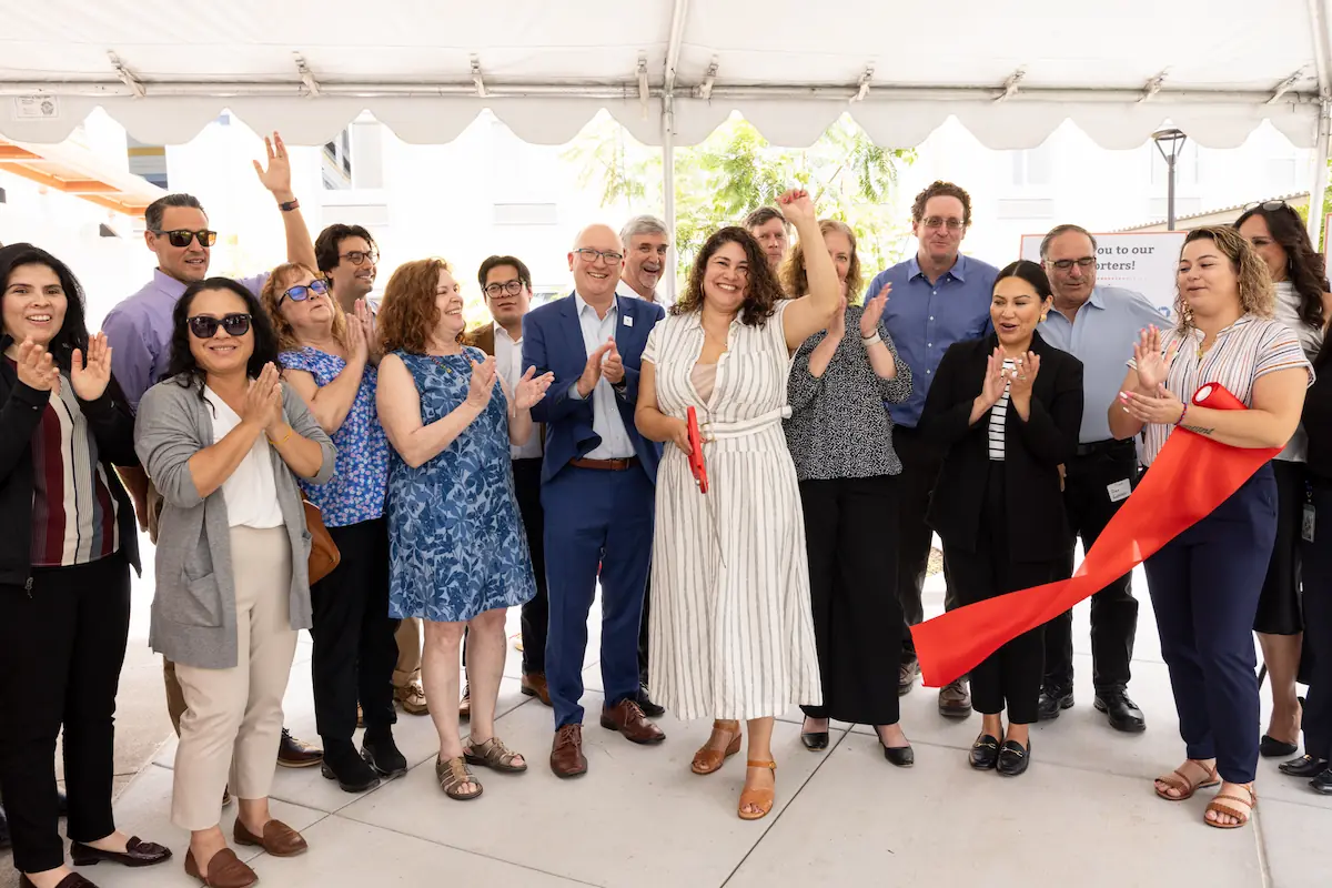 Depot Community Apartments ribbon cutting ceremony