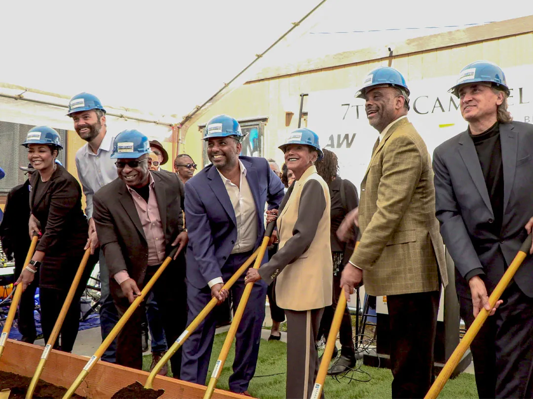 Groundbreaking ceremony for the 7th and Campbell affordable housing project.